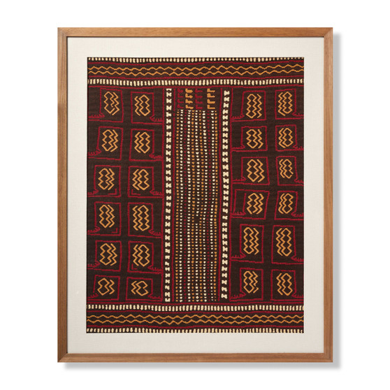 Loloi Bassa Burgundy  Ivory 4-8 X 3-10 Wall Art