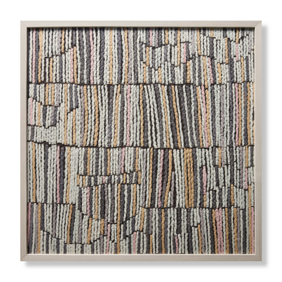 Loloi Melting Pot Brown  Beige 3-3 X 3-3 Wall Art