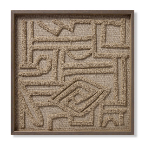 Loloi Symbolism Beige  Ivory 2-4 X 2-4 Wall Art