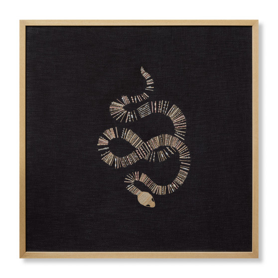 Loloi Snake Eyes Black  Beige 2-6 X 2-6 Wall Art