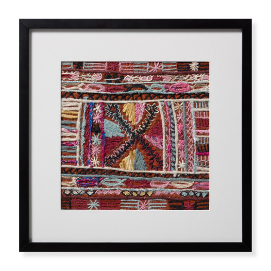 Loloi Woodstock Orange  Multi 1-8 X 1-8 Wall Art