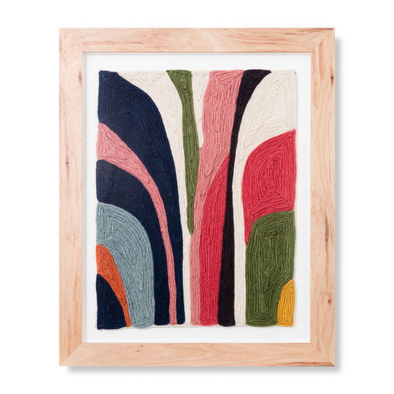 Loloi Dervish Navy  Pink 2-4 X 2-8 Wall Art