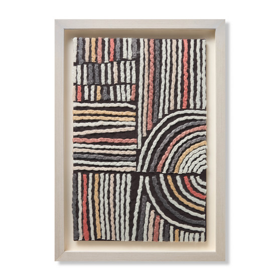 Loloi Intermix Brown  Beige 2-4 X 1-8 Wall Art