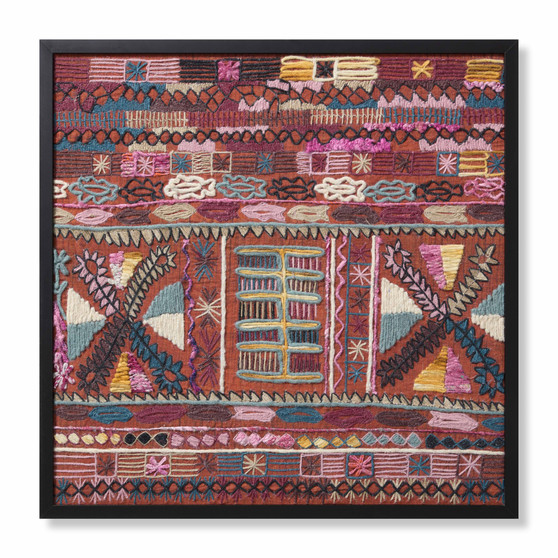 Loloi Karma Orange  Multi 2-6 X 2-6 Wall Art