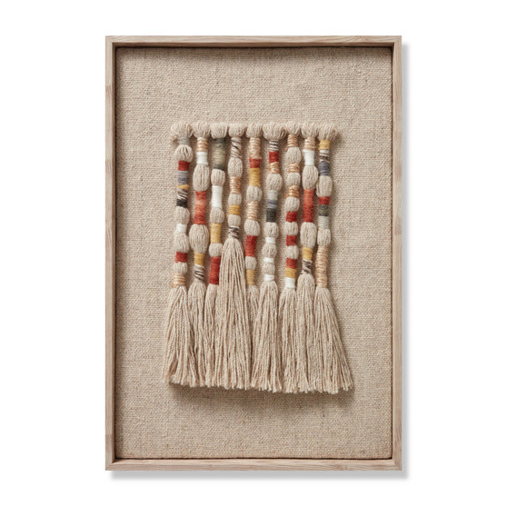 Loloi Vetiver Beige  Multi 1-7 x 2-4 Wall Art