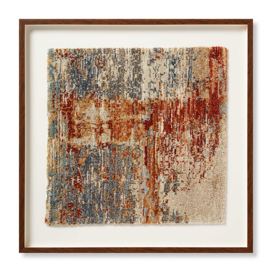 Loloi Inventor Blue  Grey 3-4 X 3-4 Wall Art
