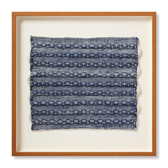 Loloi Ramble Blue  Ivory 2-4 X 2-4 Wall Art