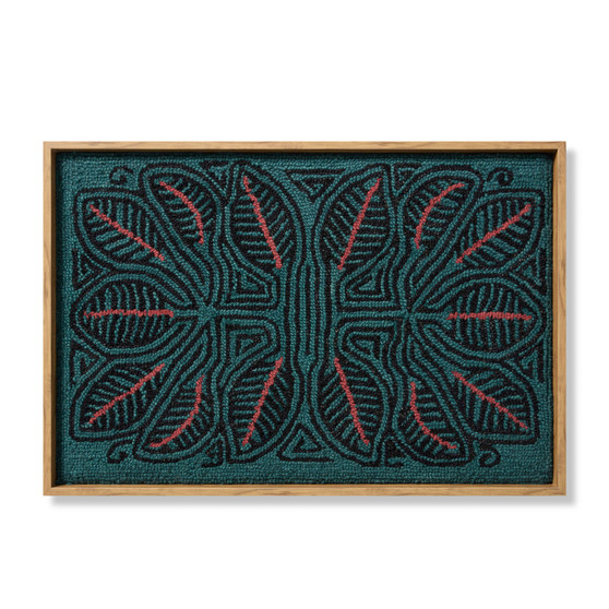 Loloi Valle Blue  Orange 3-2 X 2-2 Wall Art
