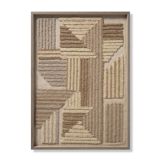 Loloi Legendary Grey  Ivory 3-4 X 2-5 Wall Art