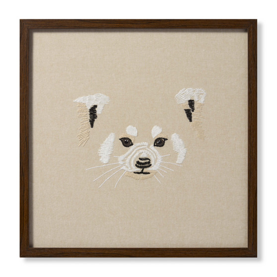 Loloi Red Panda Beige  Ivory 2 X 2 Wall Art