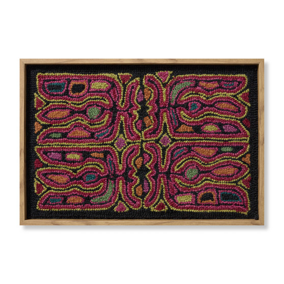 Loloi Cattleya Multi  Black 2-2 X 1-6 Wall Art