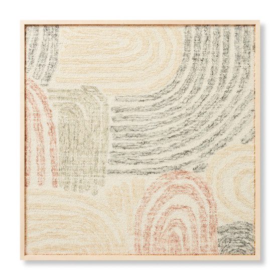 Loloi River Bed Black  Multi 3-4 X 3-4 Wall Art