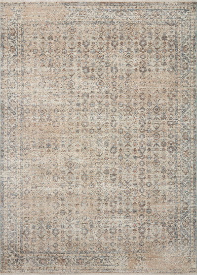 Angela Rose x Loloi Blake Beige  Denim 18 x 18 Sample Rug