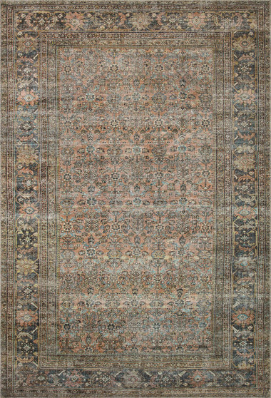 Loloi II Adrian Terracotta  Multi 18 x 18 Sample Rug