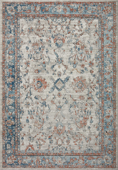 Loloi II Bianca Dove  Multi 18 x 18 Sample Rug
