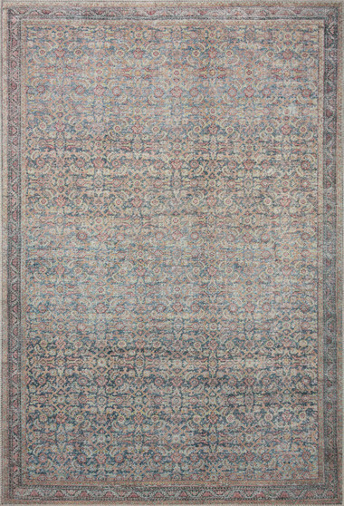 Loloi II Adrian Denim  Multi 18 x 18 Sample Rug