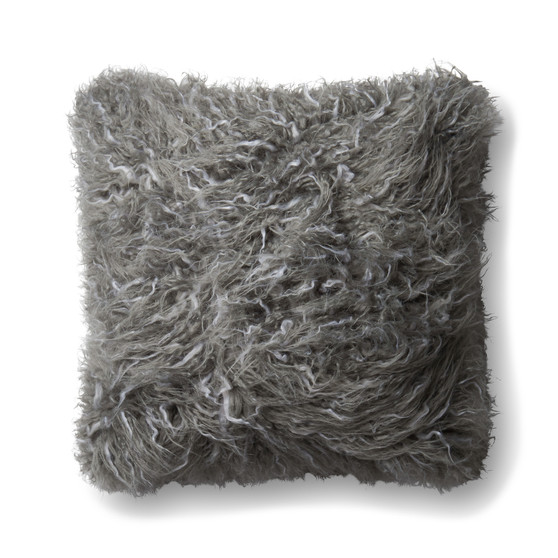 Loloi P0598 Grey 22 x 22 Cover wDown Pillow