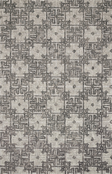 Loloi Ehren Charcoal  Fog 18 x 18 Sample Rug