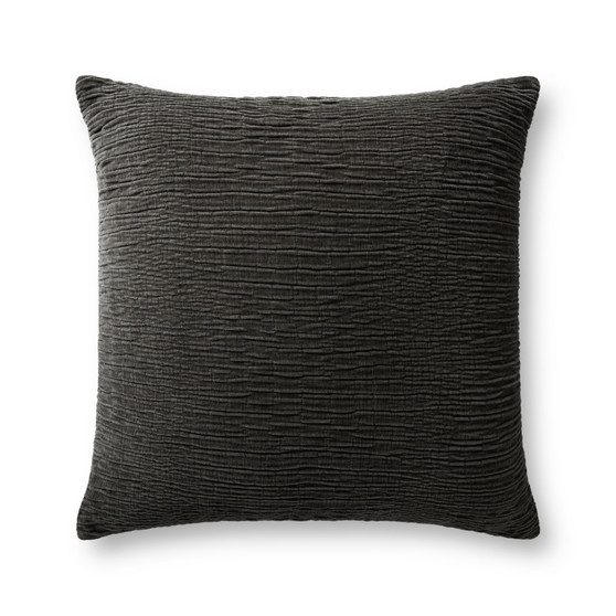 Loloi Charcoal 22 x 22 Cover wDown Pillow