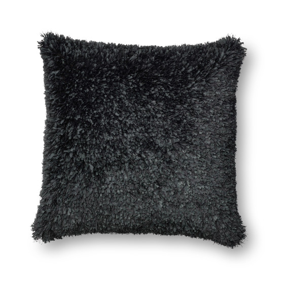 Loloi P0045 Black 22 x 22 Cover wDown Pillow
