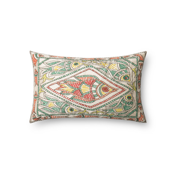 Loloi P0314 Multi 13 x 21 Cover wDown Pillow
