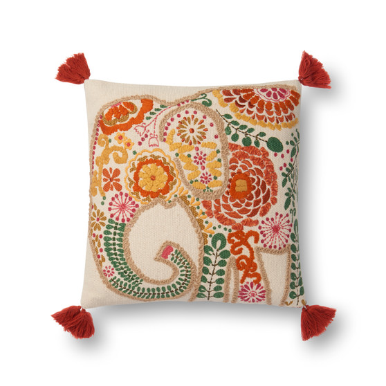 Loloi P0538 Multi 18 x 18 Cover wDown Pillow