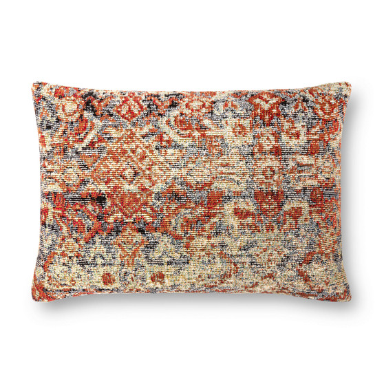 Loloi P0880 Red  Multi 16 x 26 Cover wDown Pillow
