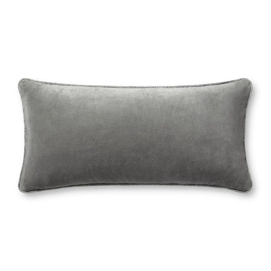 Chris Loves Julia x Loloi Liza Grey 12 x 27 Cover wDown Pillow