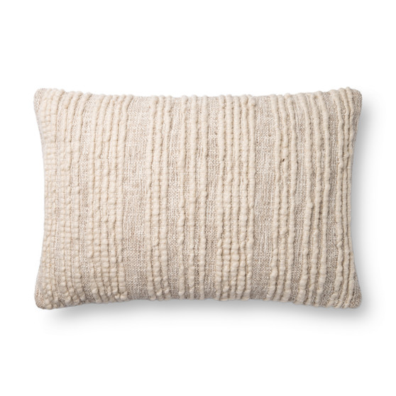 Loloi P0862 Natural 16 x 26 Cover wDown Pillow
