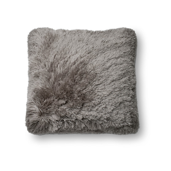 Loloi P0191 Grey 22 x 22 Cover wDown Pillow