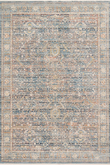 Loloi Claire Blue  Sunset 18 x 18 Sample Rug