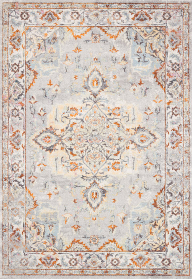Loloi II Clara Grey  Ivory 18 x 18 Sample Rug