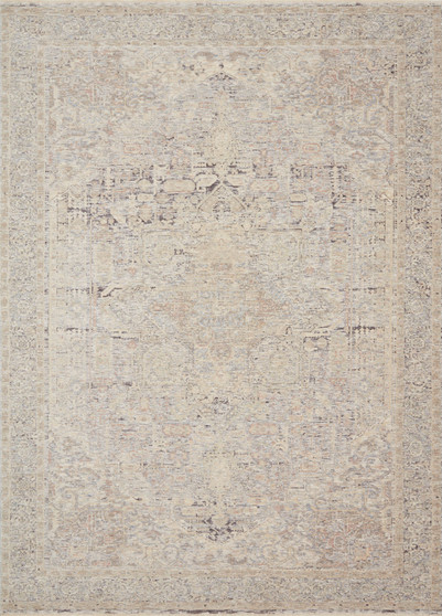 Loloi II Faye Ivory  Multi 18 x 18 Sample Rug