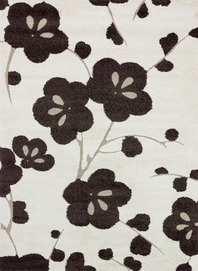 Loloi II Enchant Ivory  Expresso 18 x 18 Sample Rug