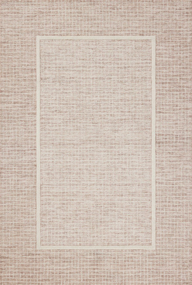 Chris Loves Julia x Loloi Briggs Blush  Ivory 18 x 18 Sample Rug