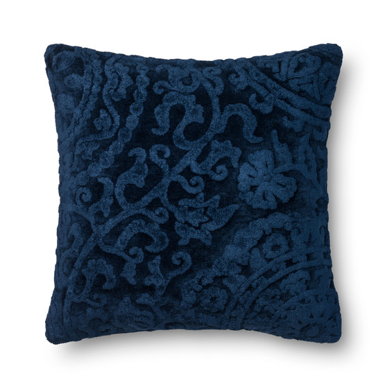 Loloi GPI02 Indigo 22 x 22 Cover wDown Pillow