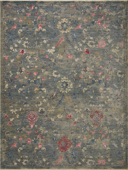 Loloi Giada Lagoon  Multi 18 x 18 Sample Rug