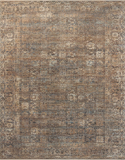 Loloi Heritage Mocha  Denim 18 x 18 Sample Rug