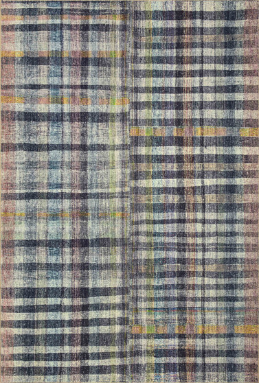 Chris Loves Julia x LoloiHumphrey Plum  Multi 18 x 18 Sample Rug