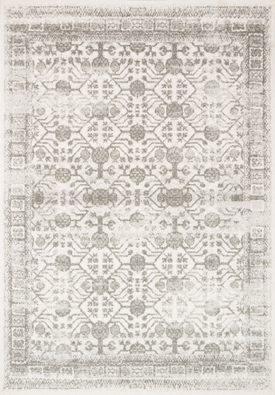 Loloi II Joaquin Ivory  Grey 18 x 18 Sample Rug