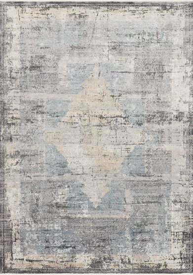 Loloi II Gemma Charcoal  Multi 18 x 18 Sample Rug