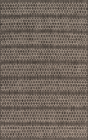 Loloi Isle Black  Grey 18 x 18 Sample Rug