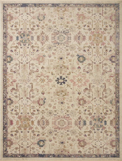 Loloi Giada Ivory  Multi 18 x 18 Sample Rug