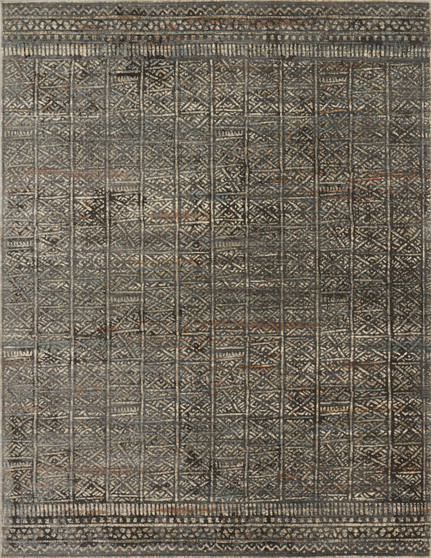 Loloi Javari Charcoal  Silver 18 x 18 Sample Rug