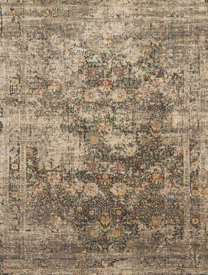 Loloi Javari Grey  Multi 18 x 18 Sample Rug