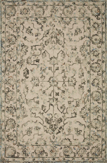 Loloi II Halle Grey  Sky 18 x 18 Sample Rug