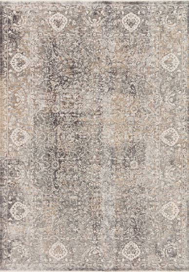 Loloi Homage Stone  Ivory 18 x 18 Sample Rug