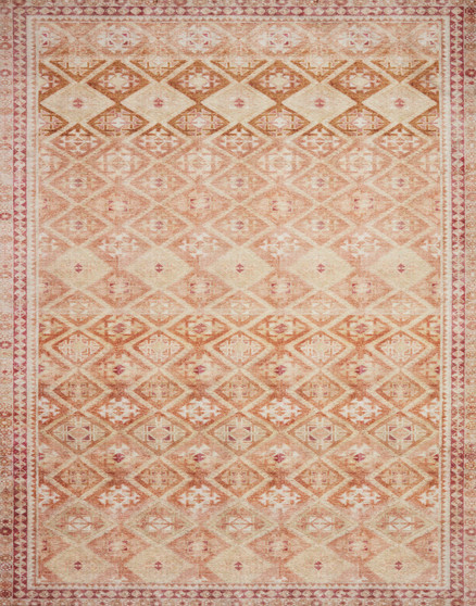 Loloi II Layla Natural  Spice 18 x 18 Sample Rug