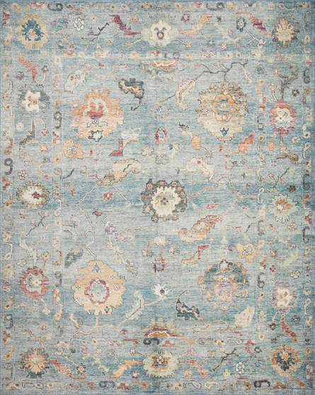 Loloi II Margot Denim  Multi 18 x 18 Sample Rug