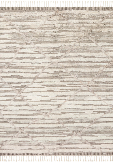 Loloi Khalid Ivory  Taupe 18 x 18 Sample Rug